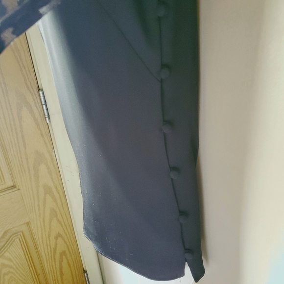 MILLY Black Dot Silk Top Blouse Sz 2 XS - Picture 5 of 8